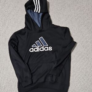 Kids Adidas Black Hoodie with Logo M(10/12)